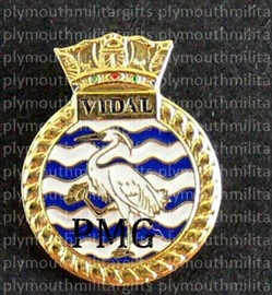 HMS Vidal Lapel Pin